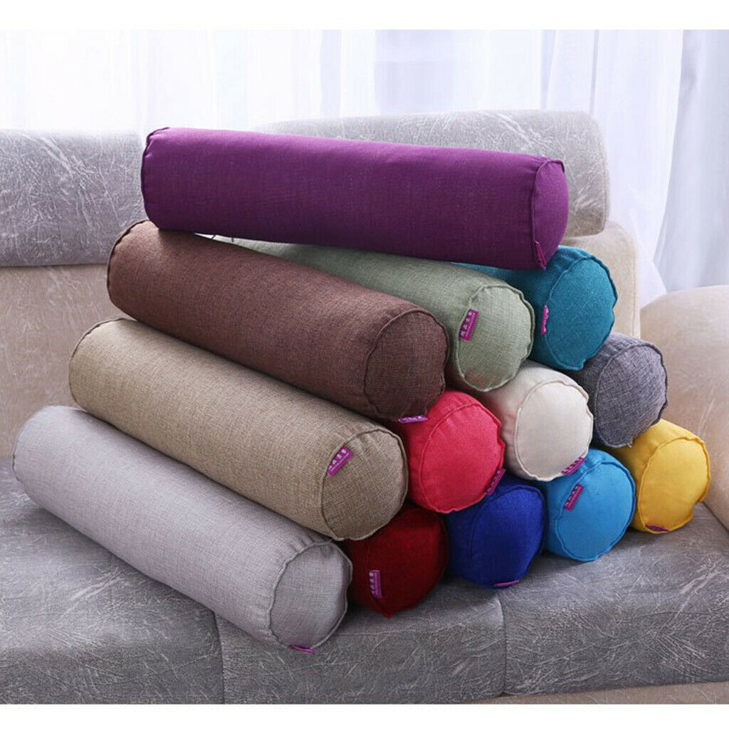 Orthopedic Neck Roll Pillow Round Cervical Support Spine Pillow Red