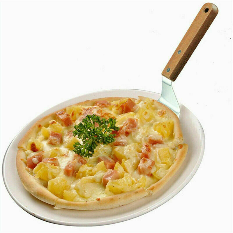 13'' Stainless Steel Pizza Peel Shovel Baking Tray Spatula Cake Lifter Paddle