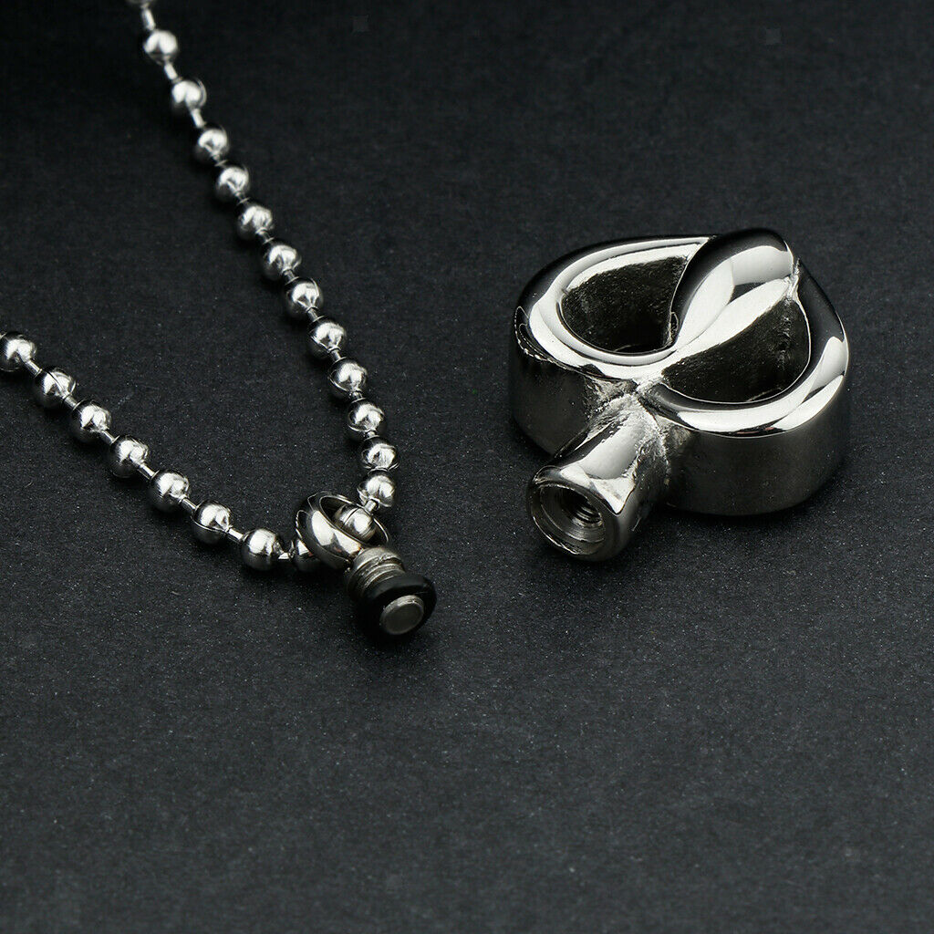 Stainless Steel Urn Pendant Memorial Necklace Pet Memorial Jewelry Style 5