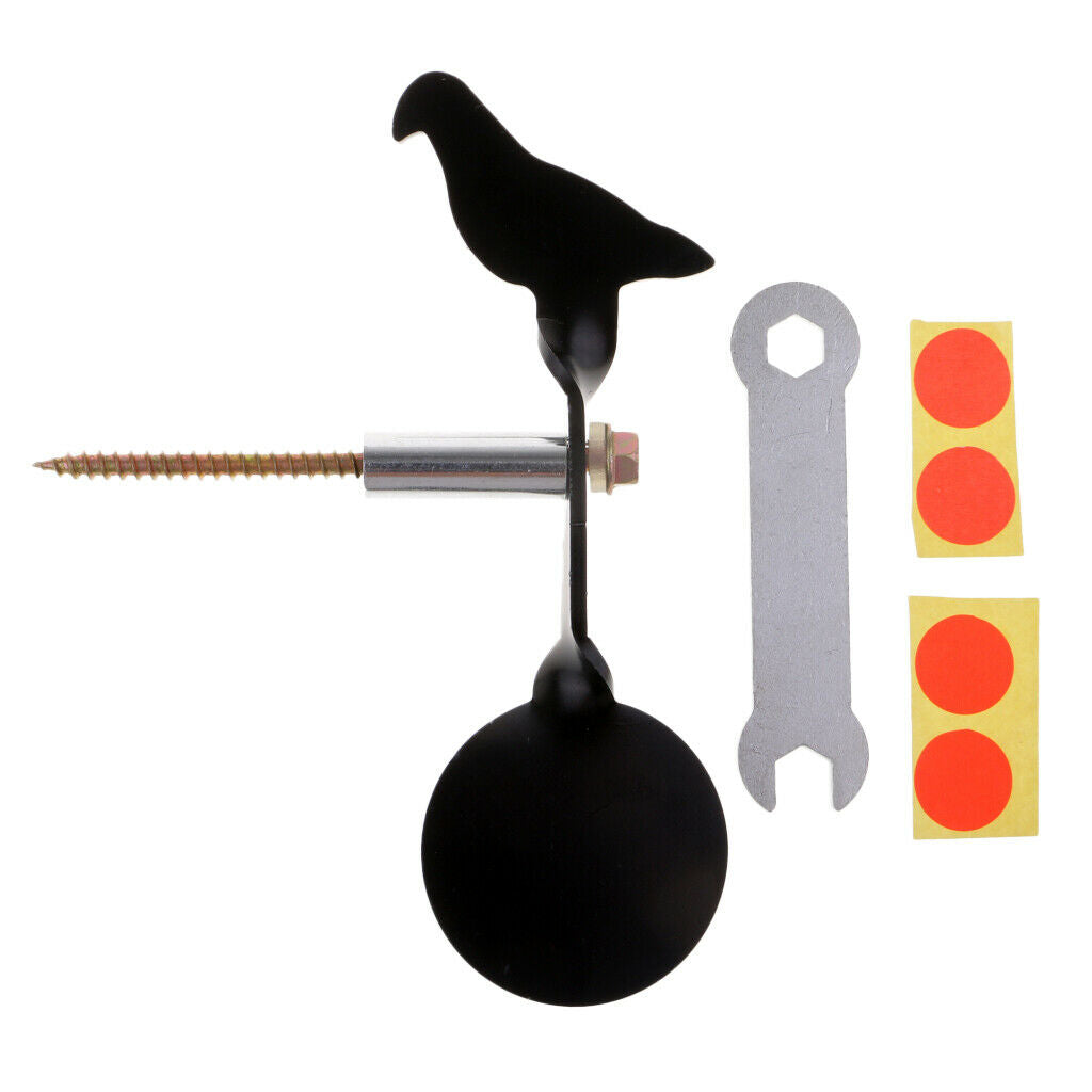 Bird Shape Stainless Steel Spinners Target Rotate Shooting Practice Target