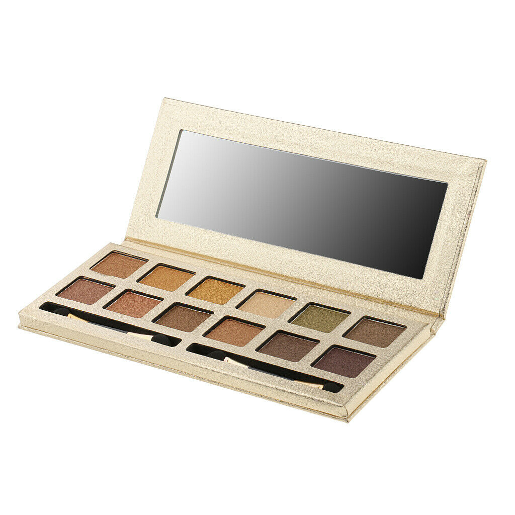 12 Color Waterproof Warm Glitter Smokey Eyeshadow Makeup Palette Shimmer NT3