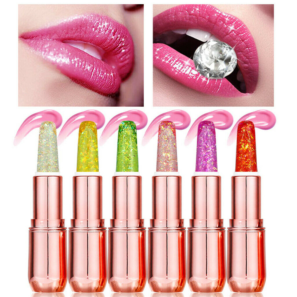 Flower Lipstick Color Jelly Lipgloss Magic Temperature Change Watermelon Flavor