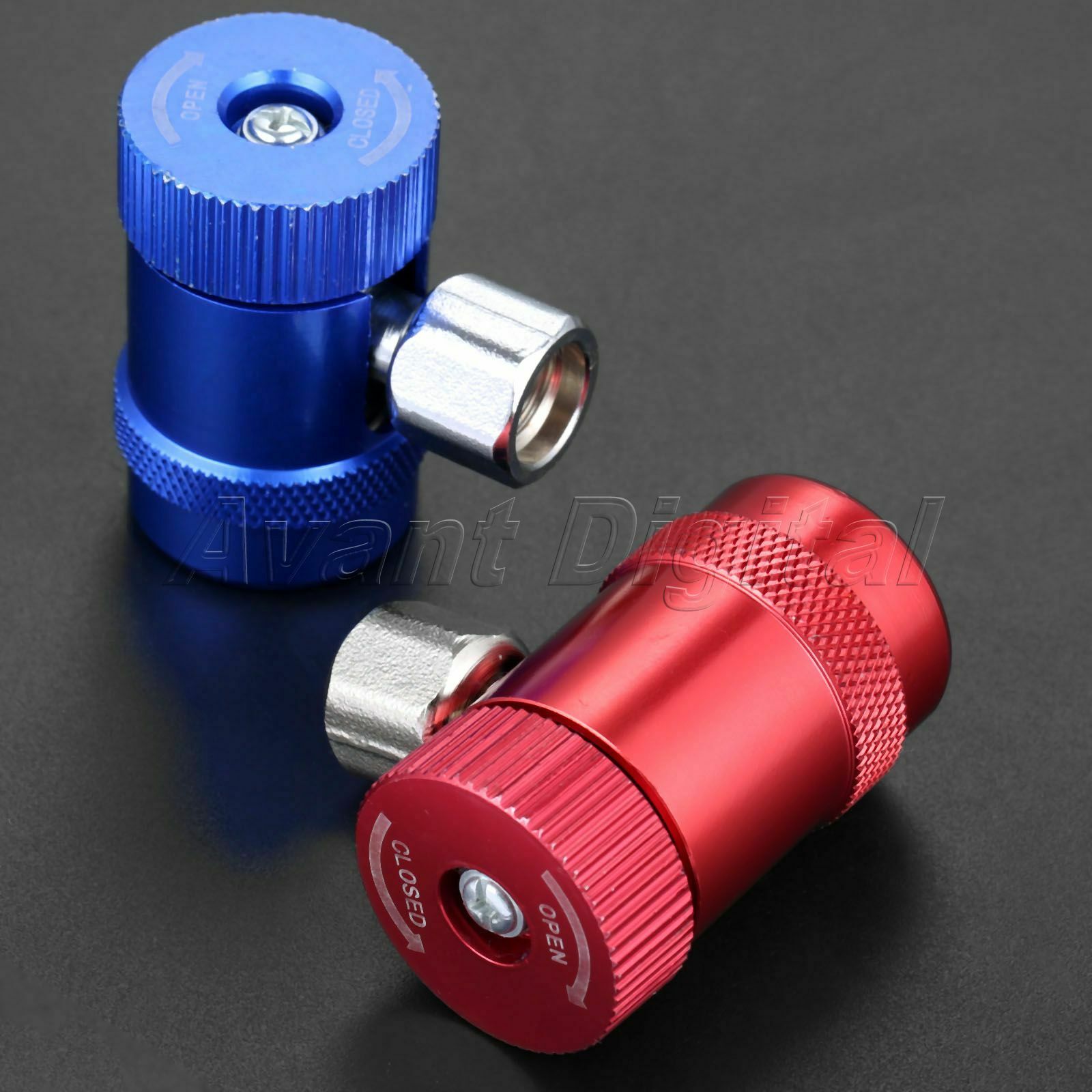Pair  Quick Coupler High Low Side R1234YF A/C Air Conditioning Connector Adapter