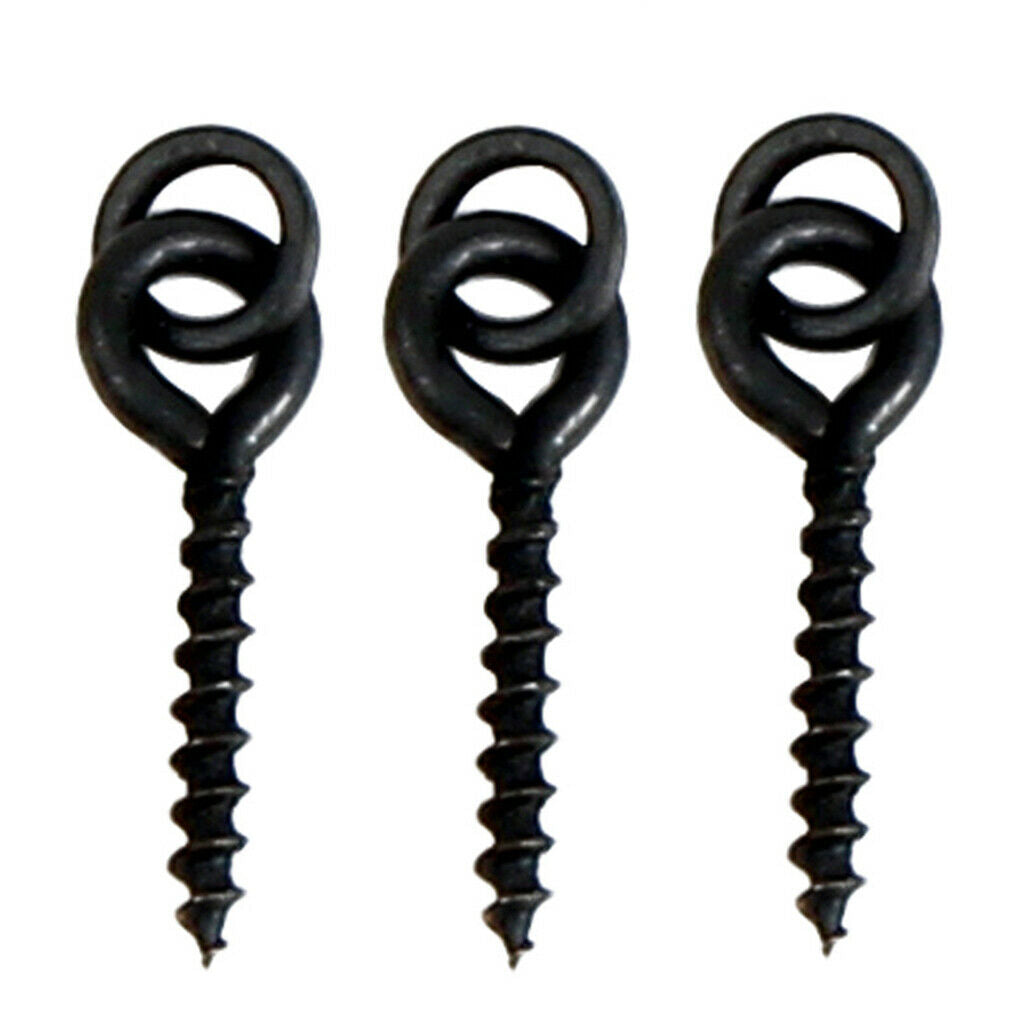 50pcs Carp Fishing Chod Boilie Screw with Ring  Up Peg Bait Pellet Holder