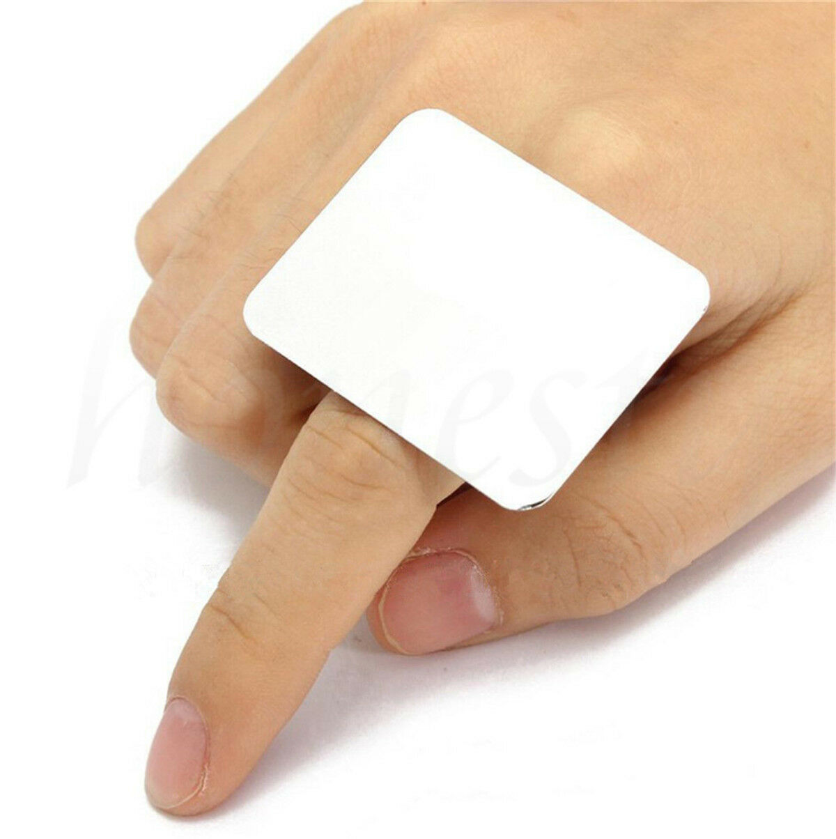 Mini Finger Nail Art Mixing Palette Accessory For Free Hand Manicure Ring Tools