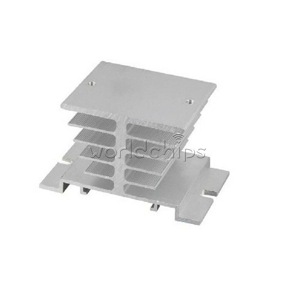 2PCS 10A-40A Aluminum Heat Sink for Solid State Relay SSR Small Heat Dissipation