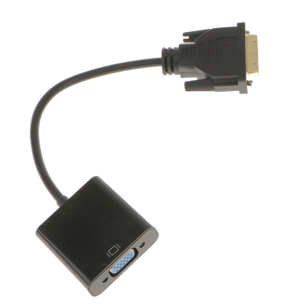 1080P DVI-D 24+1 to VGA HDTV Monitor Cable Adapter Converter for PC Display