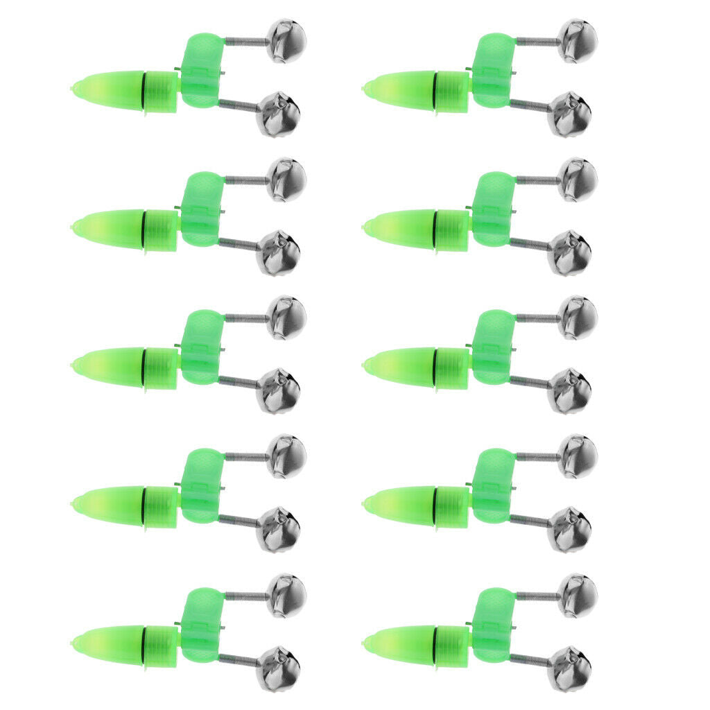 Electronic LED Light Fishing Bite Alarm Fish Sensor Bells Rod Tip Alarms