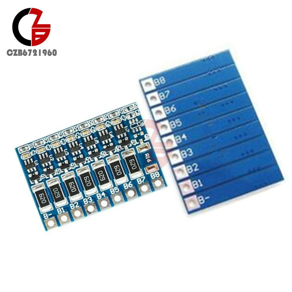 4.2V 66mA 7S 18650 Li-ion Lithium Battery BMS Board Polymer w/ Balance Board