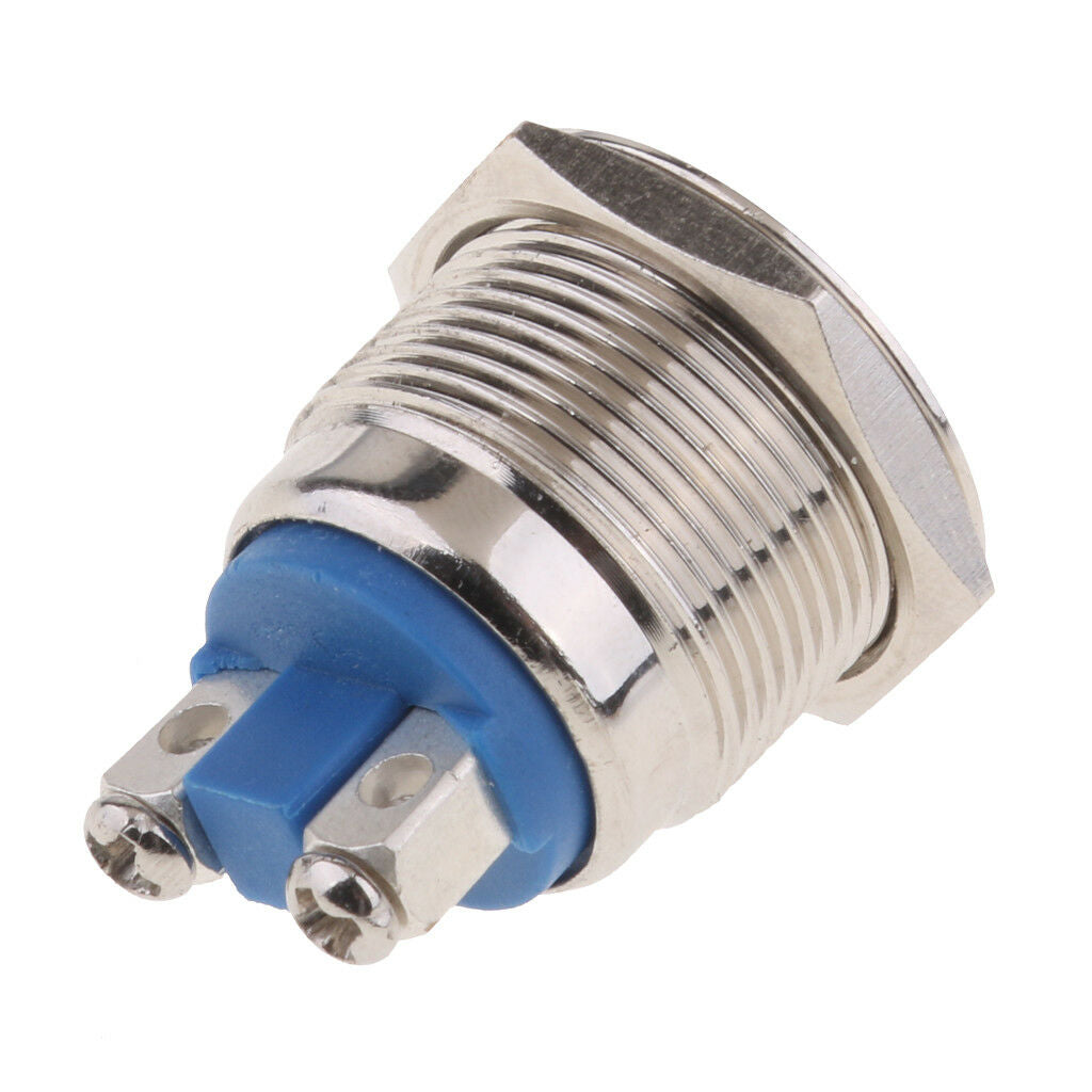 Waterproof Metal Momentary SPST NO Round   Push Button Switch 19mm