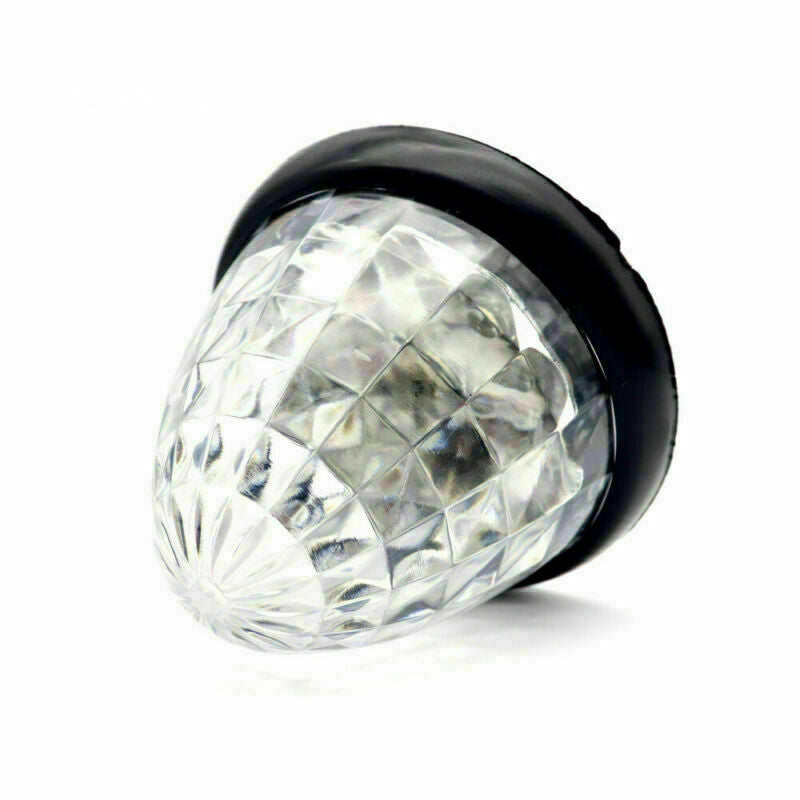 6X White Round LED Side Marker Beehive Cone Lights for Peterbilt Truck Trailer