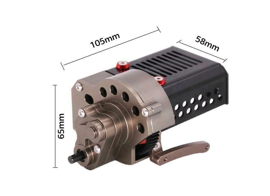 SCX10 CNC Metal Front Motor Gearbox Transmission Box for Axial SCX10 90046 P4I0