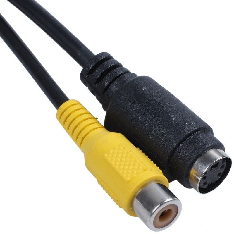 8 inch VGA Male to 3 RCA S-Video Female AV Video Cable Adapter J5E5E5