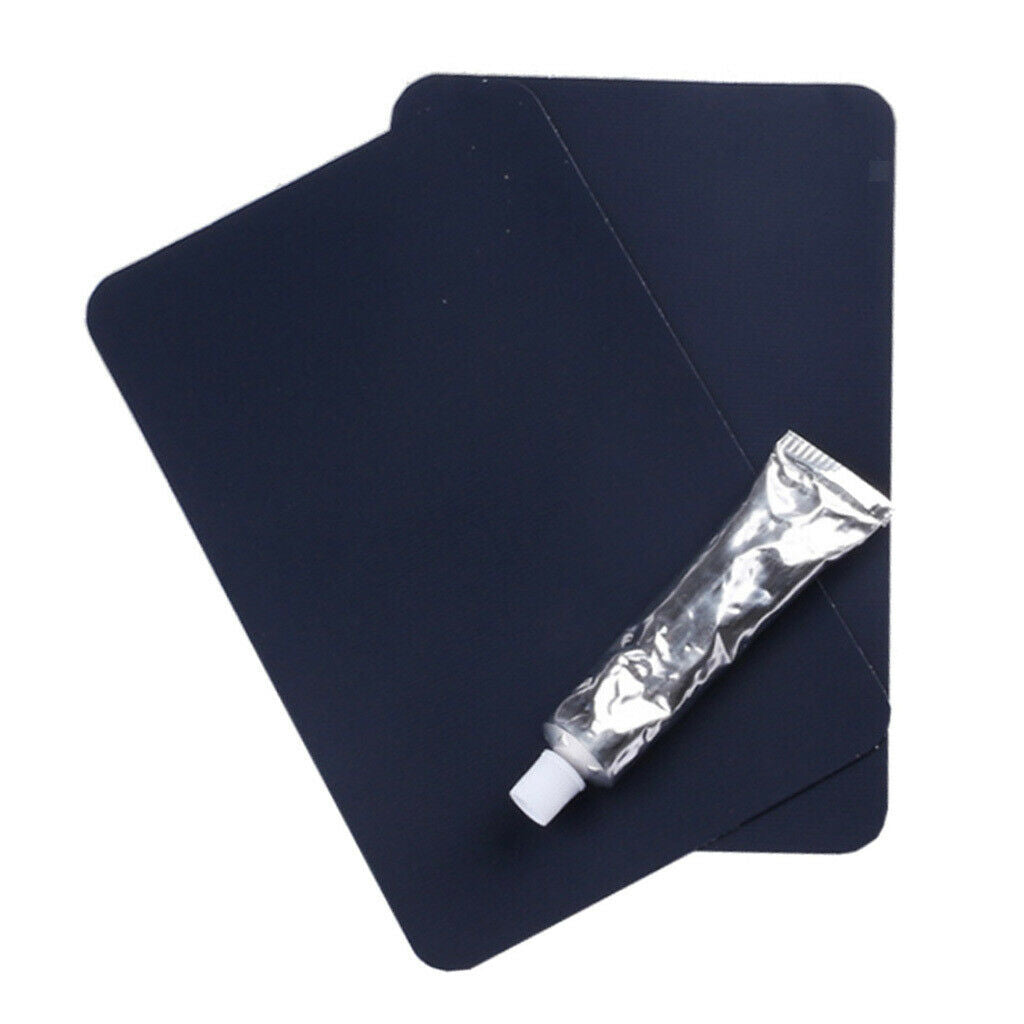Practical Complete Essentials Inflatable Boat Repair Kit 2 Patches Glue