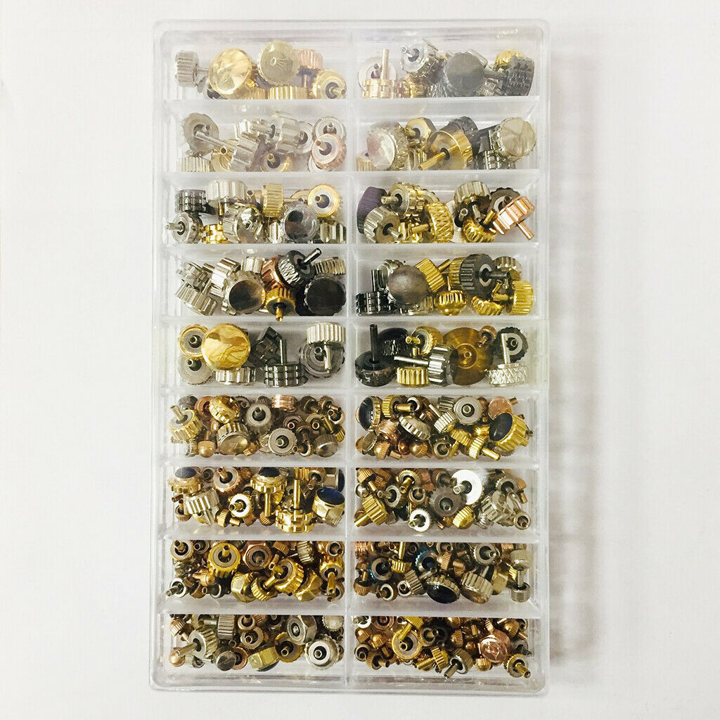 New Assorted Copper Watch Crown Replacement Repair Tool Accessory Parts Kits