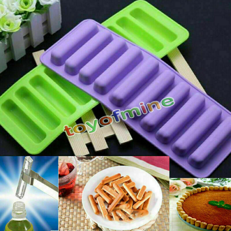DIY Creative Silicone Cylinder Ice Cube Tray Freeze Mould Cookies Chocolate Mold