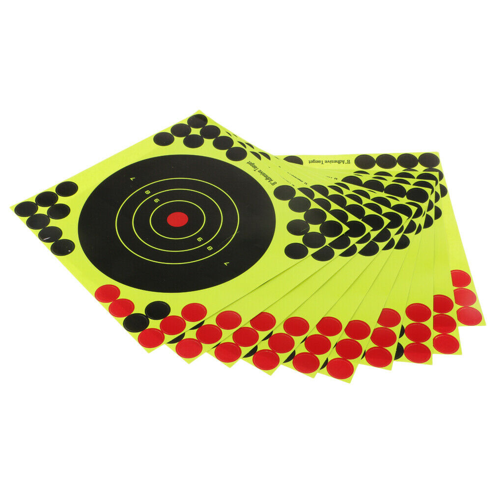 10pcs Shooting Splatter Targets Paperfor Shooting Training Hunting Pratice