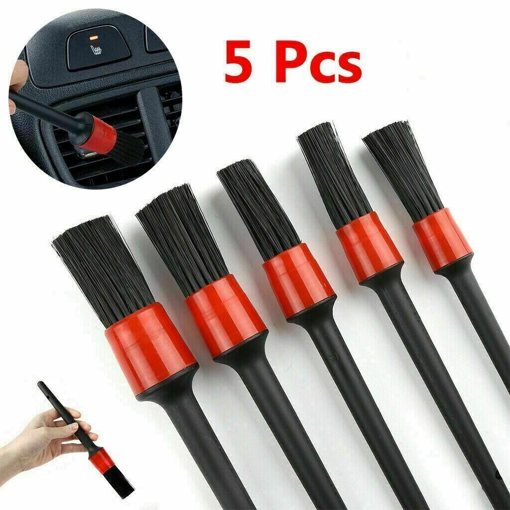 5X Car Auto Detailing Brush Interior & Exterior Cleaning Brushes Set 8.1 - 9inch