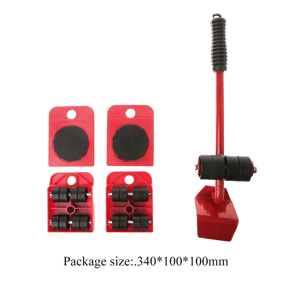 5pcs Furniture Moving Transport Set Lifter Heavy Object Handling Tool Mover @
