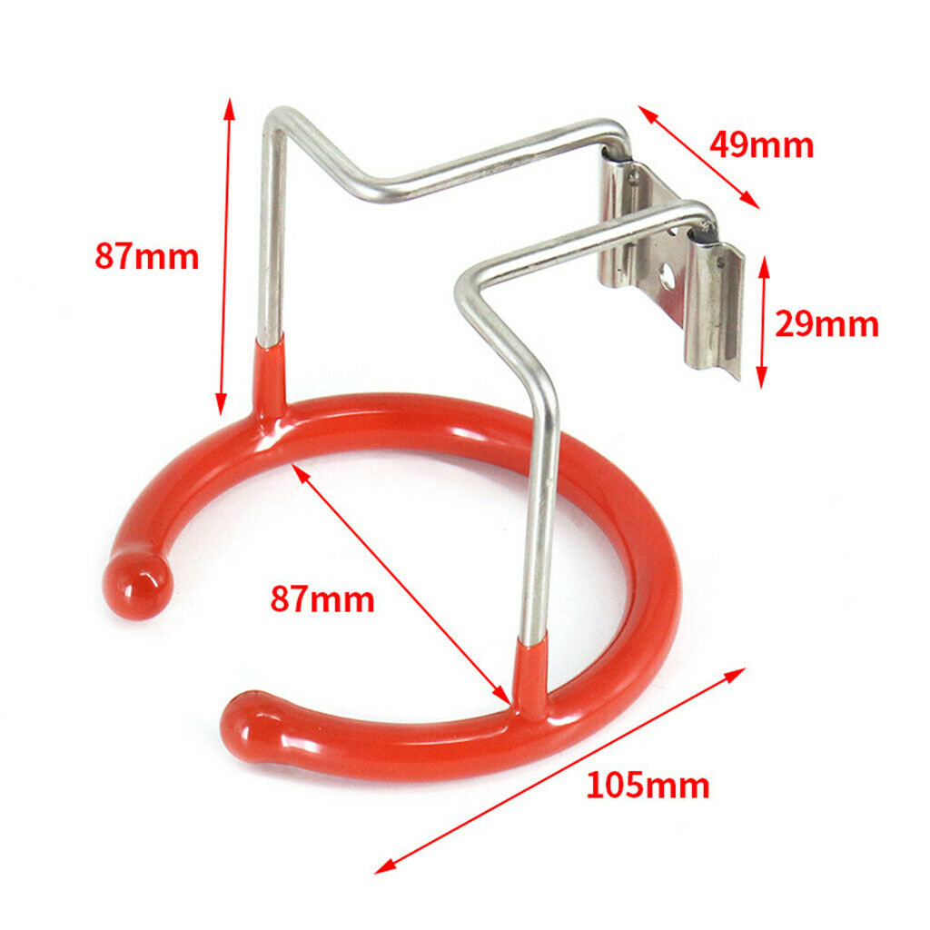1pc Stainless Cup Drink Holder Support Rack Car Yacht Cup Stand w/ Screws