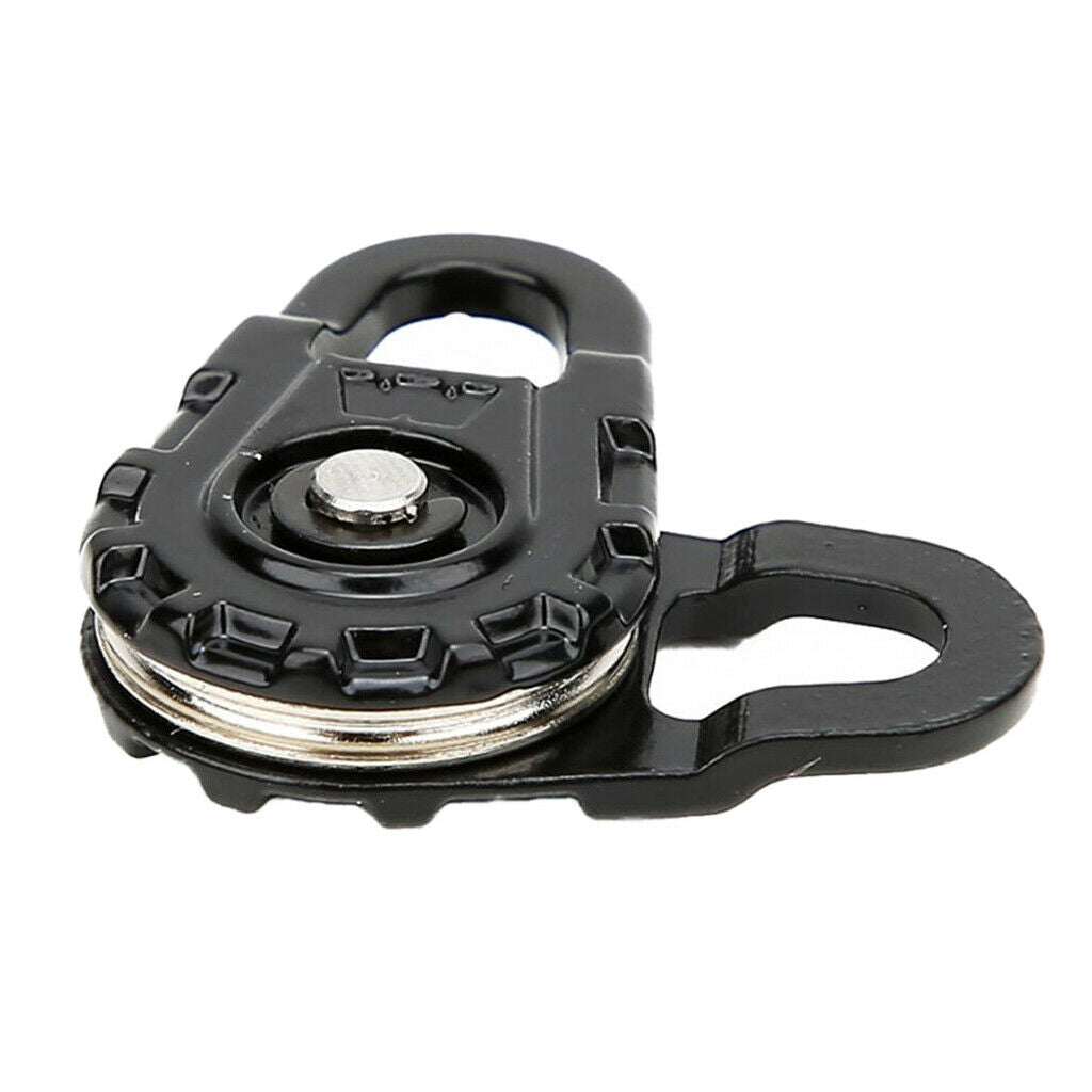 2x Metal Winch Tow Rope Snatch Block Black 1/10 RC Car Vehicle Crawler Parts