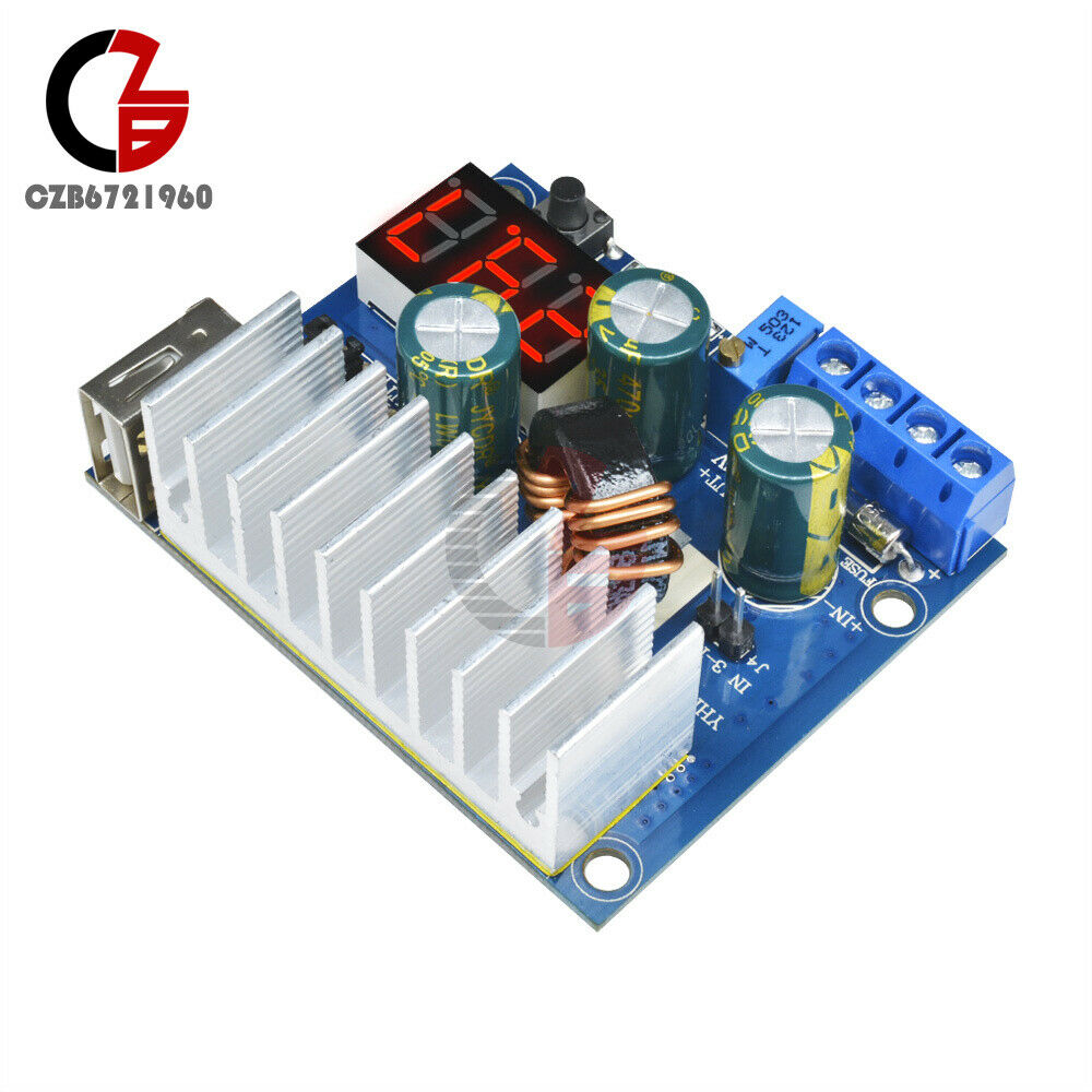 DC-DC Adjustable Converter Step up Module Power Supply USB Voltmeter 3~35V 6A