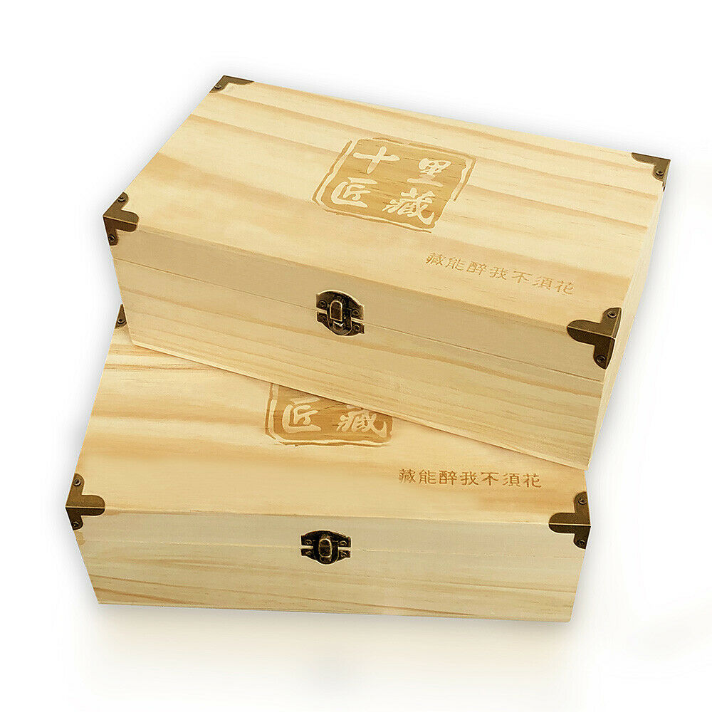 Wood Storage Empty Box Container for Rating Coin Capsules Holder Collectibles