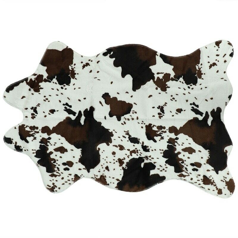 Imitation Animal Skins Rugs and Carpets Cow Carpet Carpets for Living Room BedK5