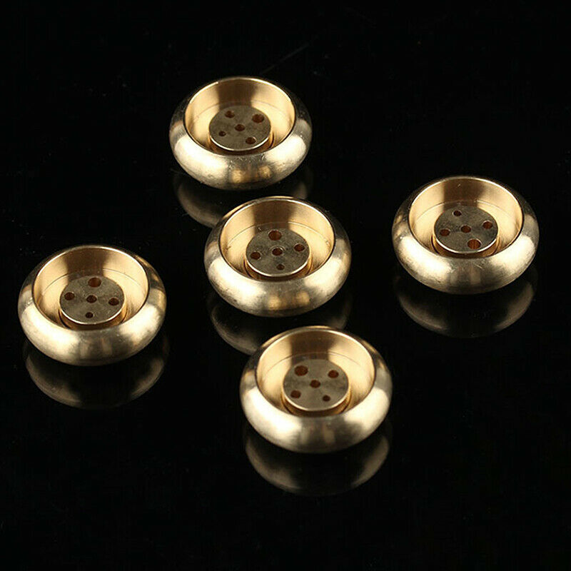 1pcs 5 Holes Mini Brass Incense Burner Incense Sticks Censer Holder Home Dec TL