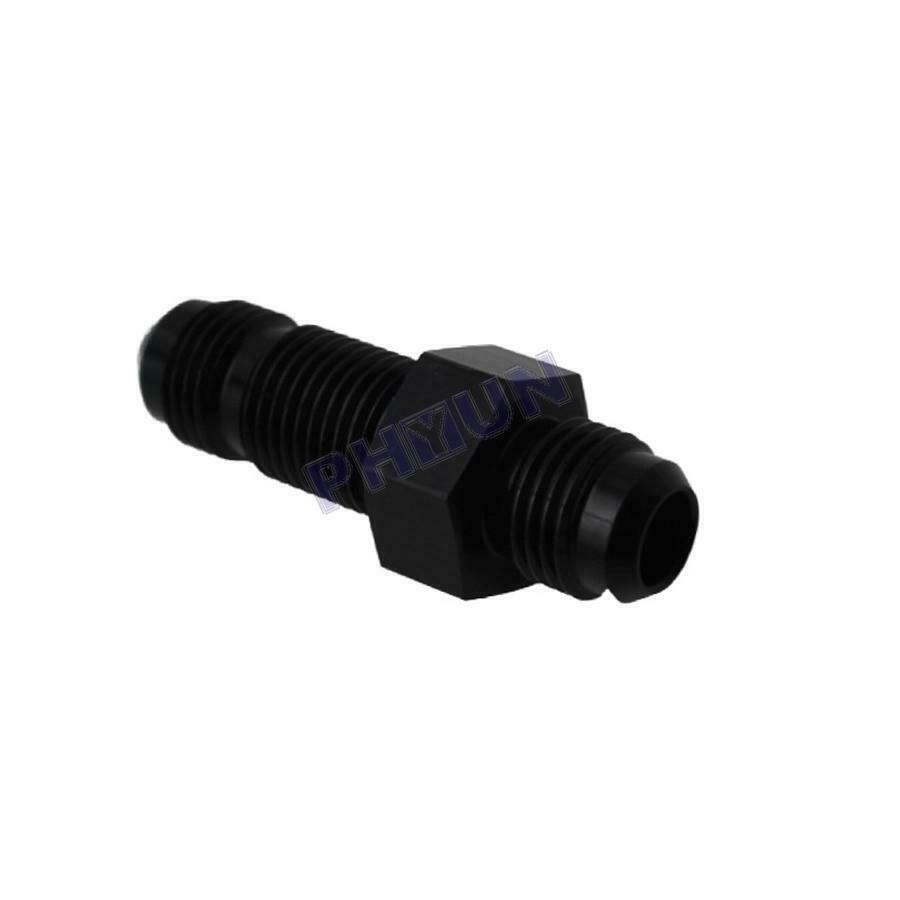 2 x AN6 (6AN) Male to Male Straight Bulkhead Fitting w/ Nut Fitting Adapter