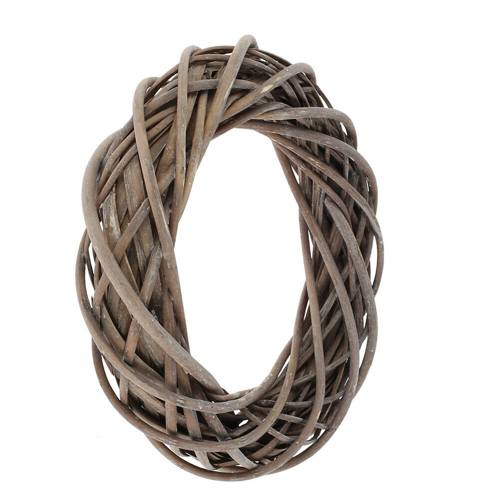 30CM Christmas Rattan Wreath Wicker Rattan Garland DIY Wedding Party Decor