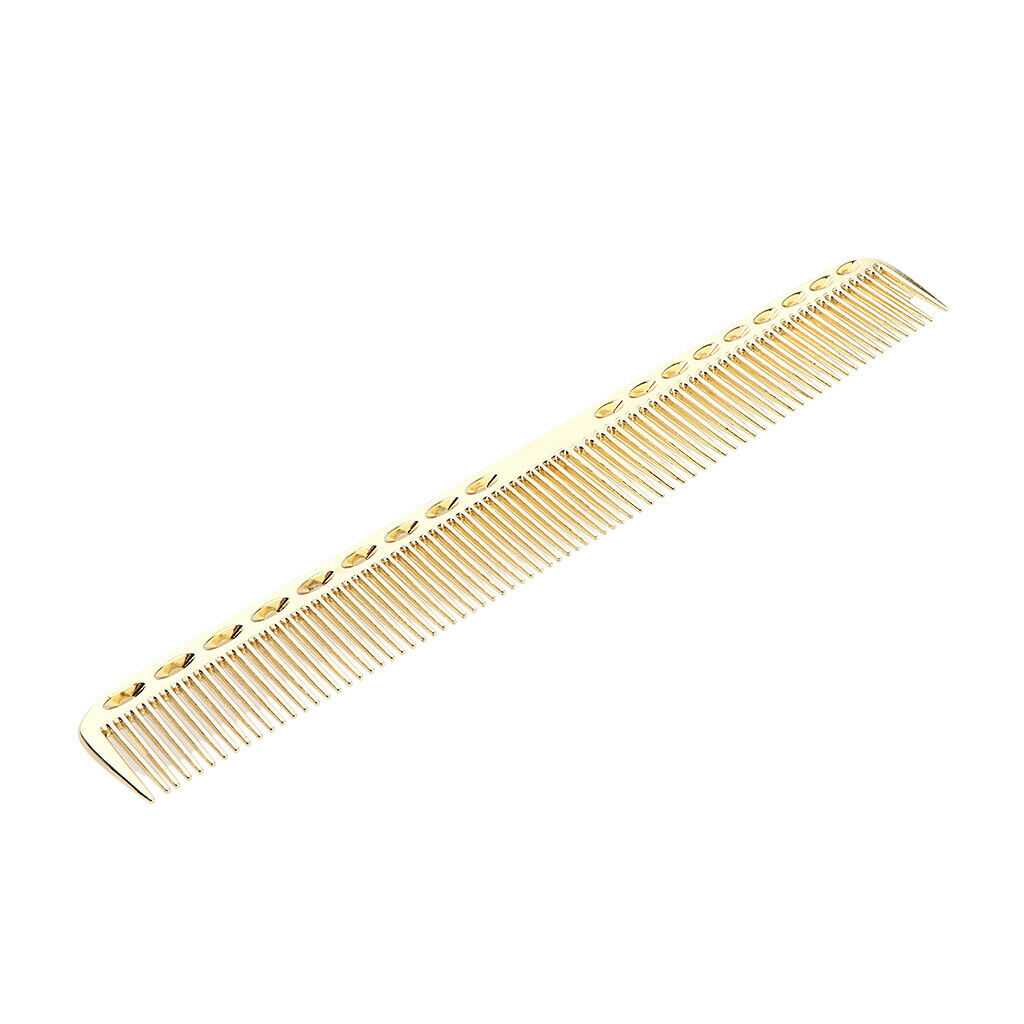 2x 21.5cm 8.46" Professional Salon Hairdressing Aluminum Comb Anti-Static