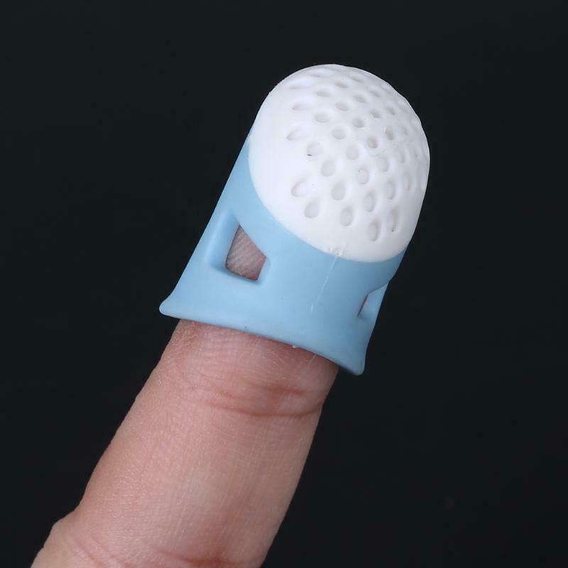 2pcs Multifunctional Silicone Thimbles Finger Protector Sleeve Pin Needles DIY