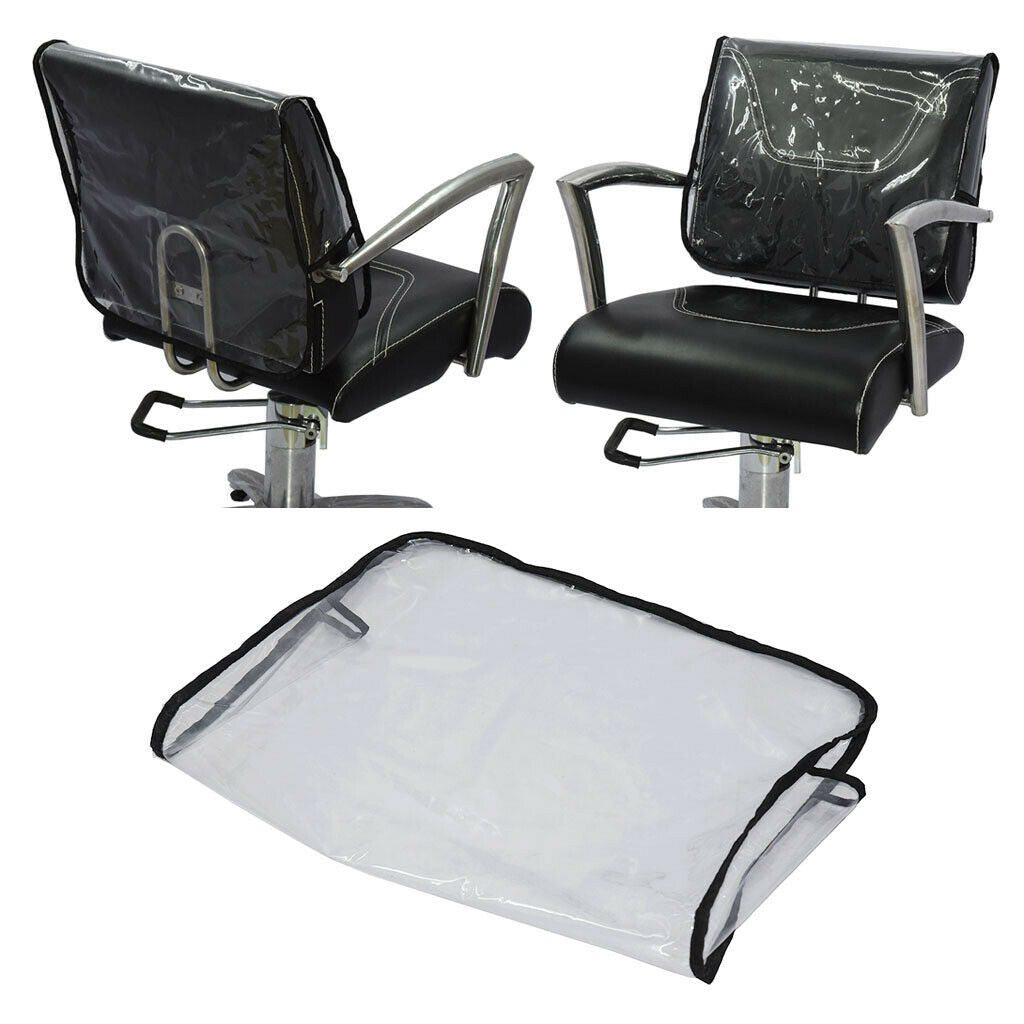 5x Barber Beauty Salon Chair Back Cover Plastic Waterproof Cover 48x43cm