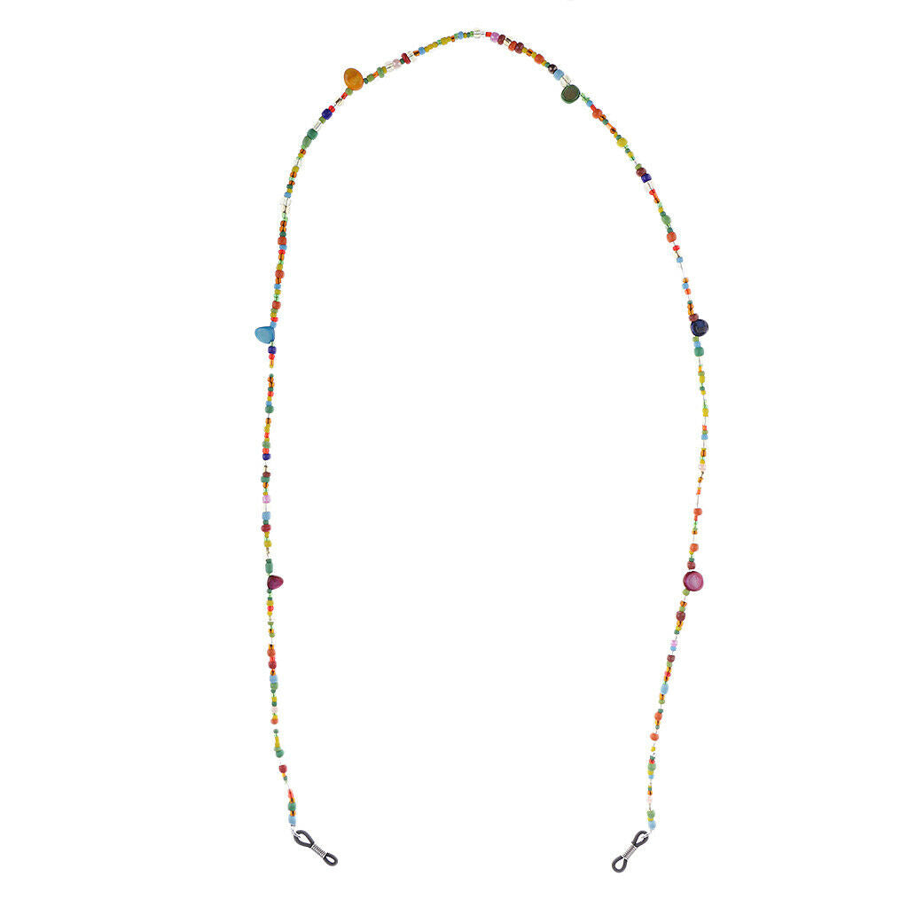 Eyeglass Chain for Women Multicolor Bead Eyeglass Strap Glasses Holders