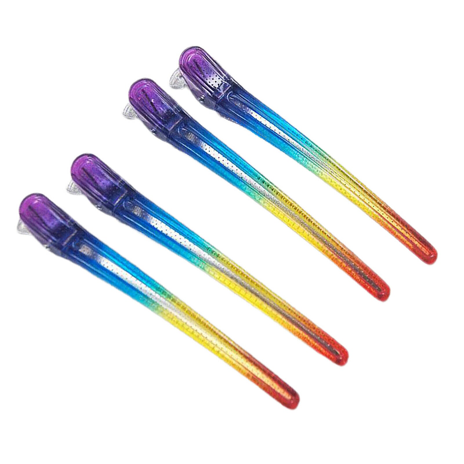 4Pcs Makeup Pieces Invoice Alligator Clips Styling Curling Cutting Clips