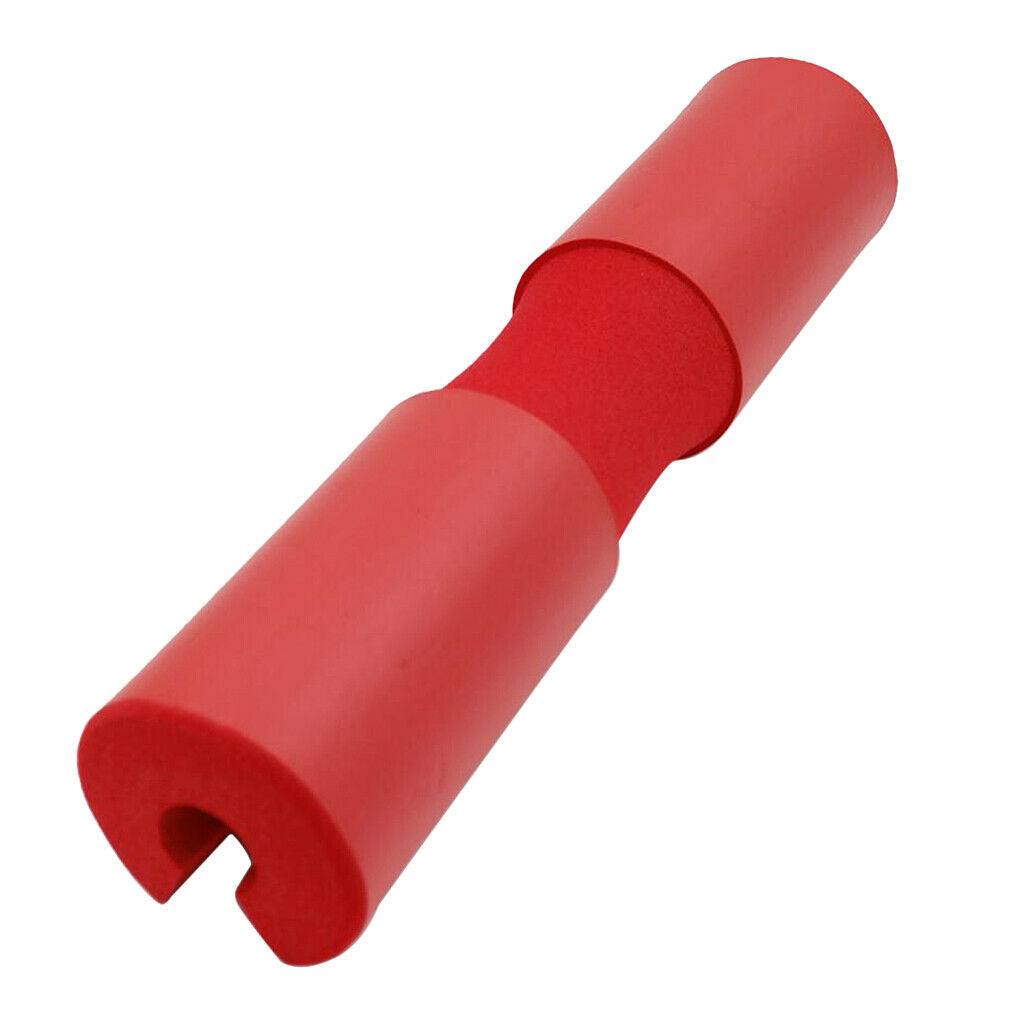 Squat Barbell Neck Shoulder Pad Protector Weightlifting Pull Up Grip Red