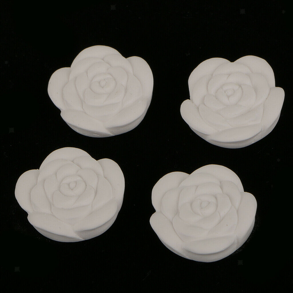 Lots 10 White Rose Flower Essential Oil Diffuser Home Scents Stones Party
