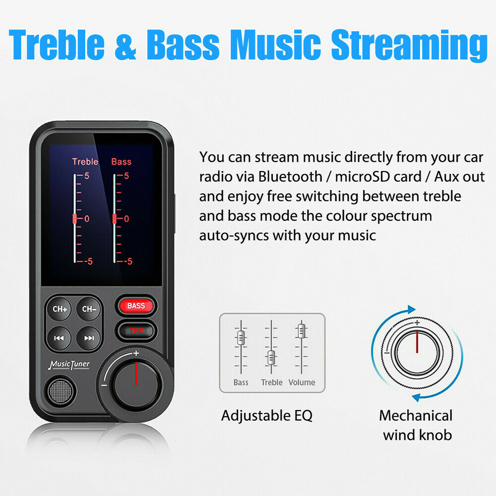 Blutooth Car FM Transmitter MP3 Player Hands free Radio Adapter 2 USB Charger
