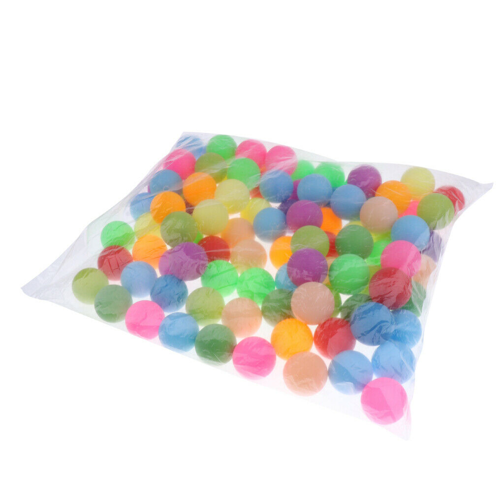 100pcs Mixed Color CAT BALLS - 40mm Plastic Table Tennis Balls