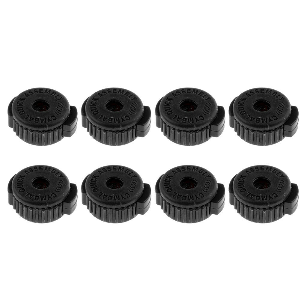 8x Quick Set Cymbal Plastic Knobs for Set Kit Percussion Replacements Kit