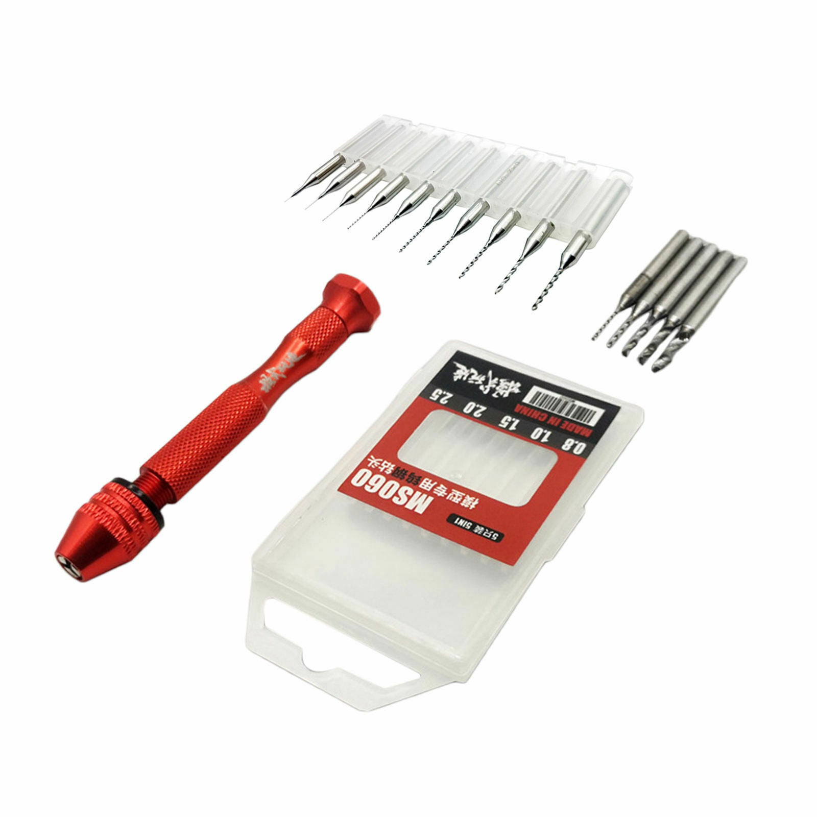Precision Hand Drill Set Twist for Gundam Hobby Tool Carving Manual Work