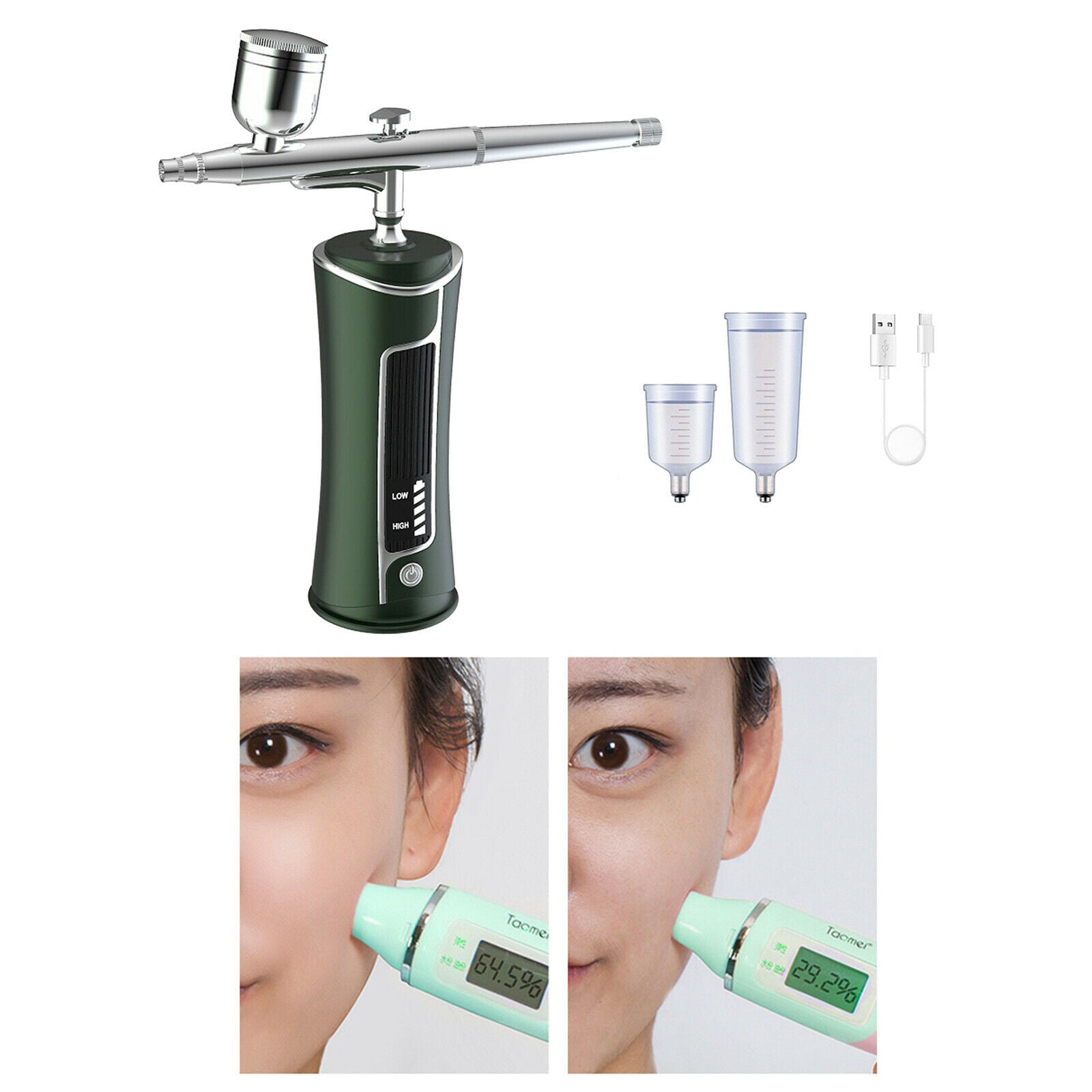 Cordless Airbrush Kit, Portable Handheld Air Compressor Eraser Tool