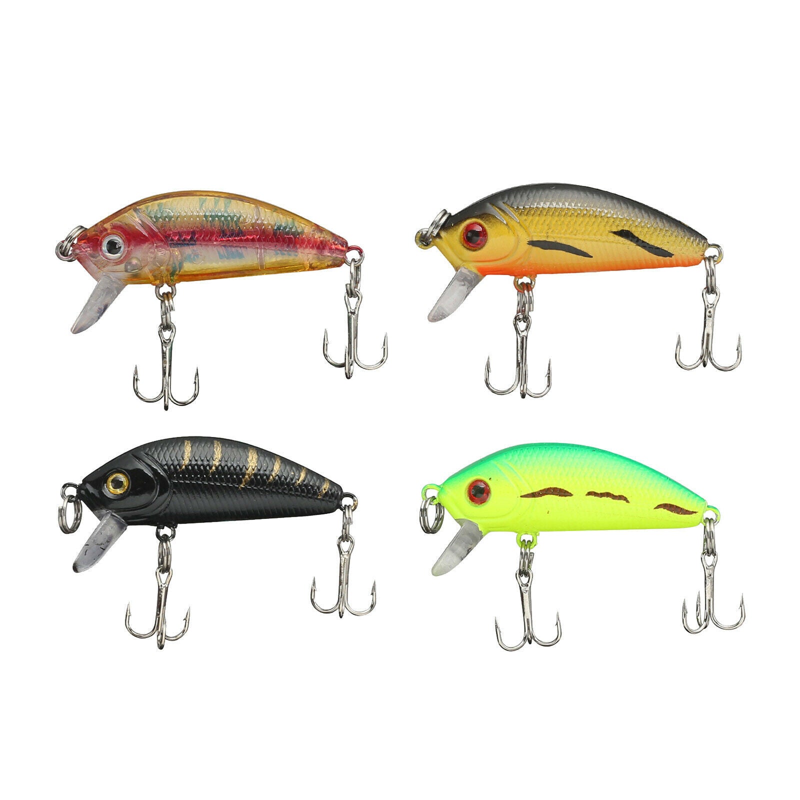 8Pcs Fishing Lures Hard Bait Topwater Lure Sinking Swimbait for Bass
