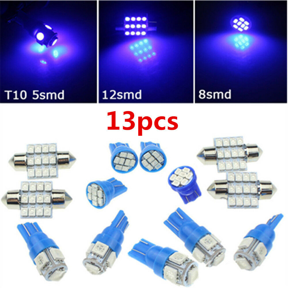 13x Auto Car Interior LED Lights Dome License Plate Lamp 12V Kit Accessories USA