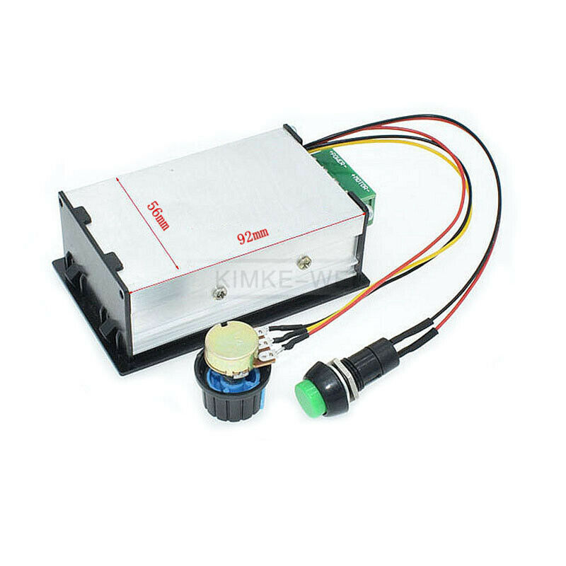 DC 6-60V 12V/24V/36V/48V 30A PWM Motor Speed Controller With Start/Stop Switch