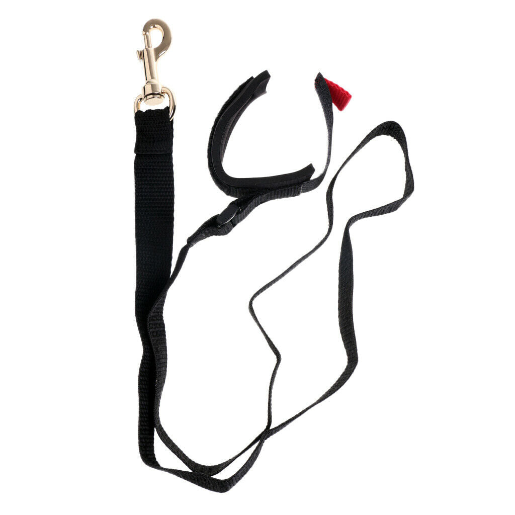 2x 2m Bungee Cord & 1m Webbing Kayak Paddle Leash For Sea Kayaking Paddling