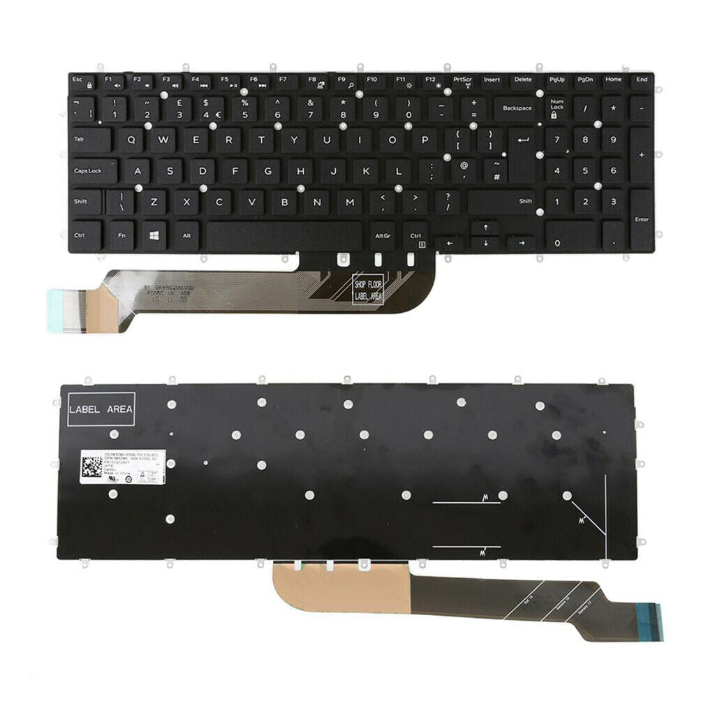 (1ï¼‰Laptop Replacement UK Keyboard For Dell Inspiron 15-7566 7567 7577 7786
