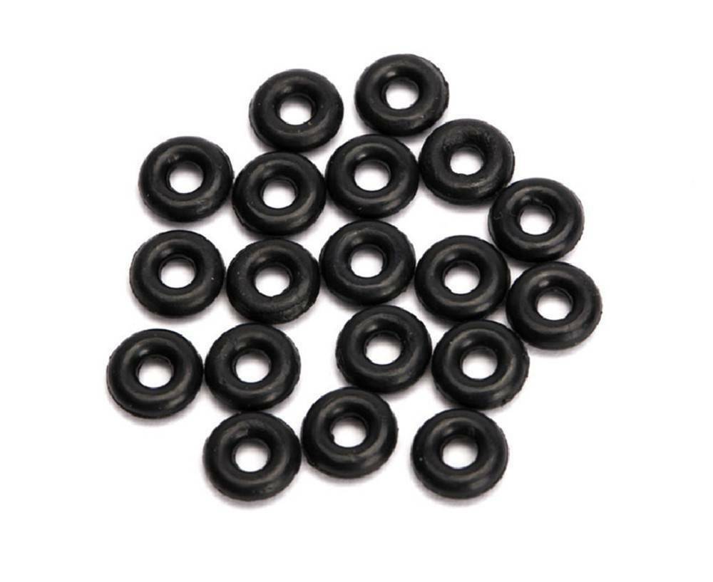 20PCS 5mm x 2mm x 1.5mm Black Rubber Oil Seal O Rings Gaskets Washers