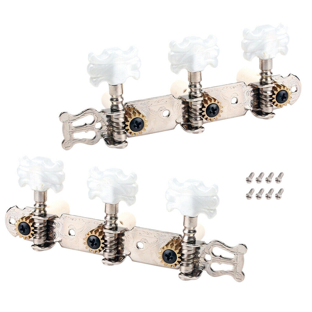 2pcs Classical Guitar Tuner Tuning Keys Pegs Machines Heads Guitar Parts